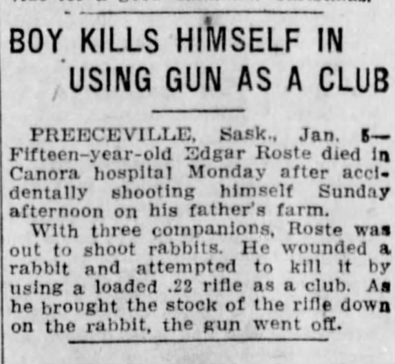 Winnipeg Tribune Jan 5,1927 page 8