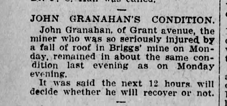 Granahan after roof collapse