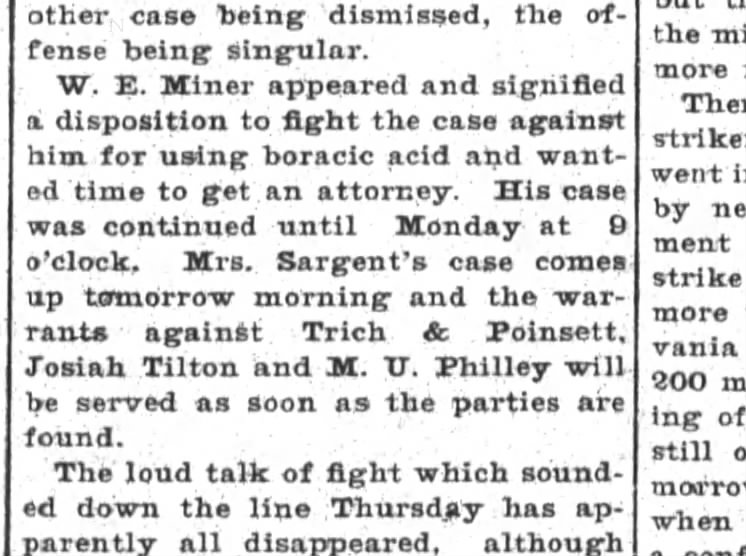 Mrs Sargent to sue Trich & Poinsett