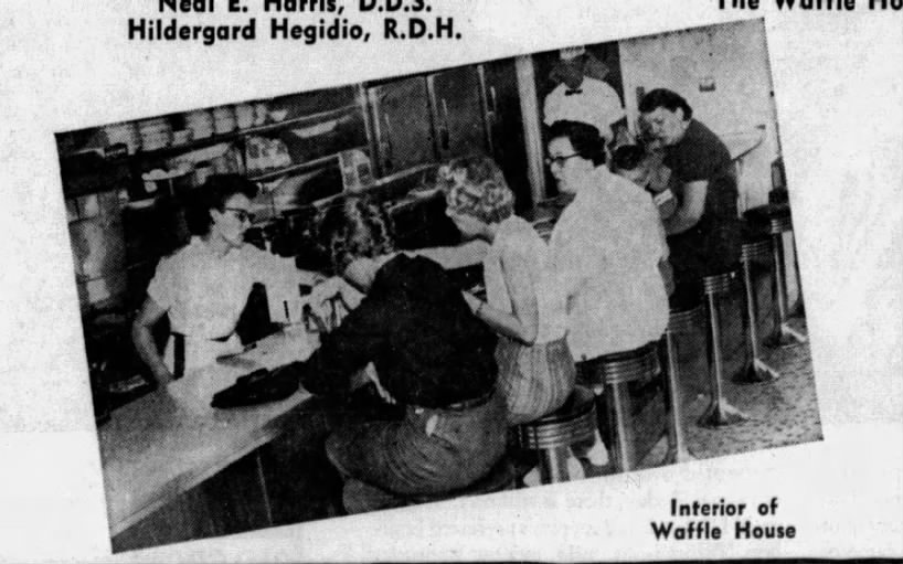 Waffle House in ad for office building, AJC, 10/21/1959