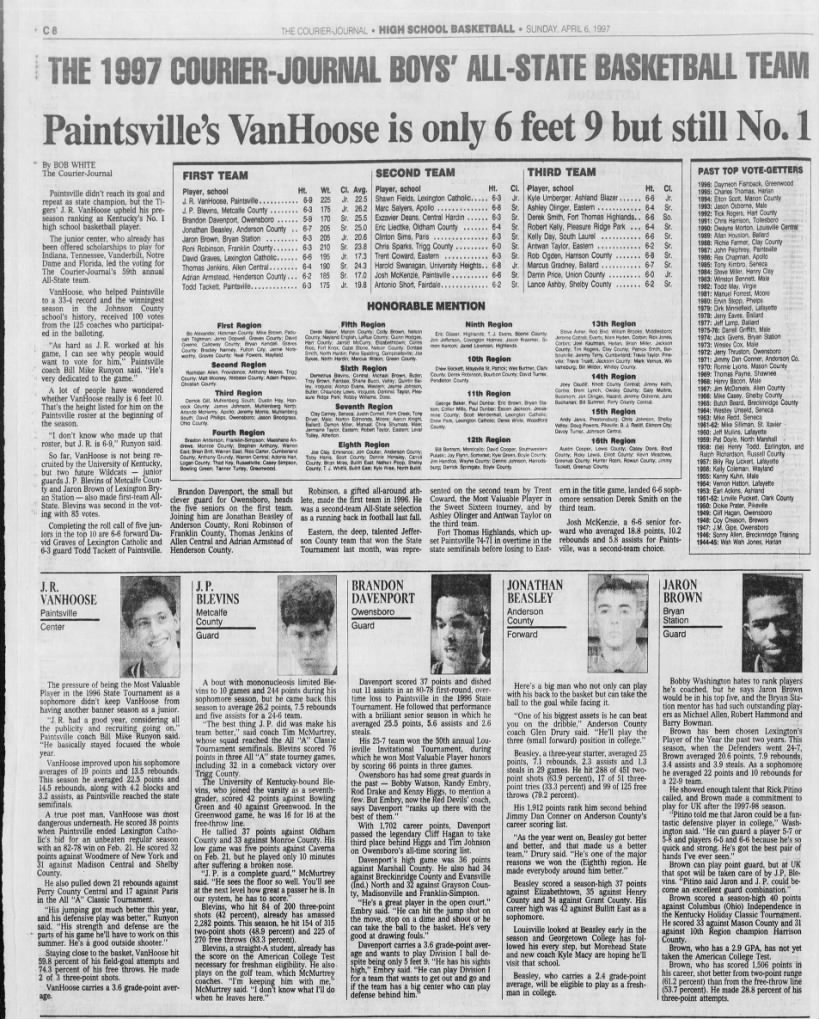 Paintsville's VanHoose is only 6 feet 9 but still No. 1