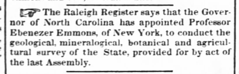 Emmons 25 October 1851 The Times Picayune (New Orleans, LA) p.2.