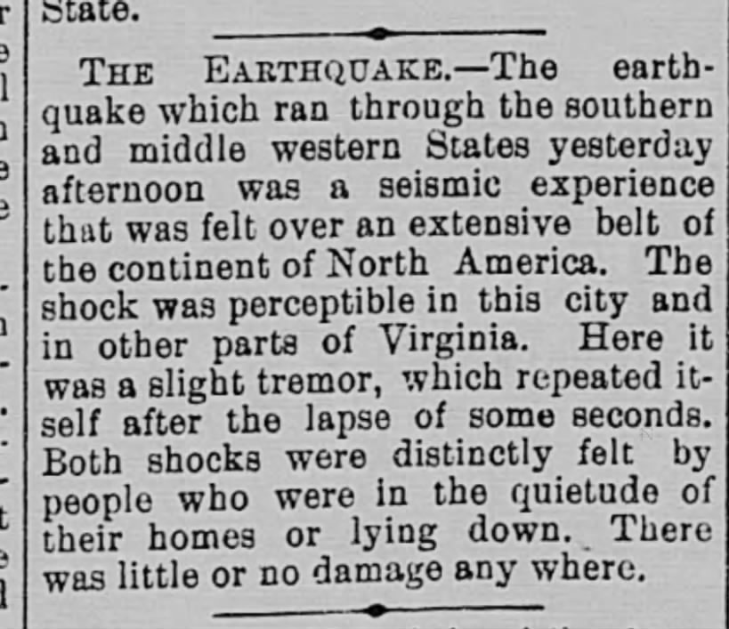 01 June 1897 Alexandria Gazette (Alexandria, VA) p.2.