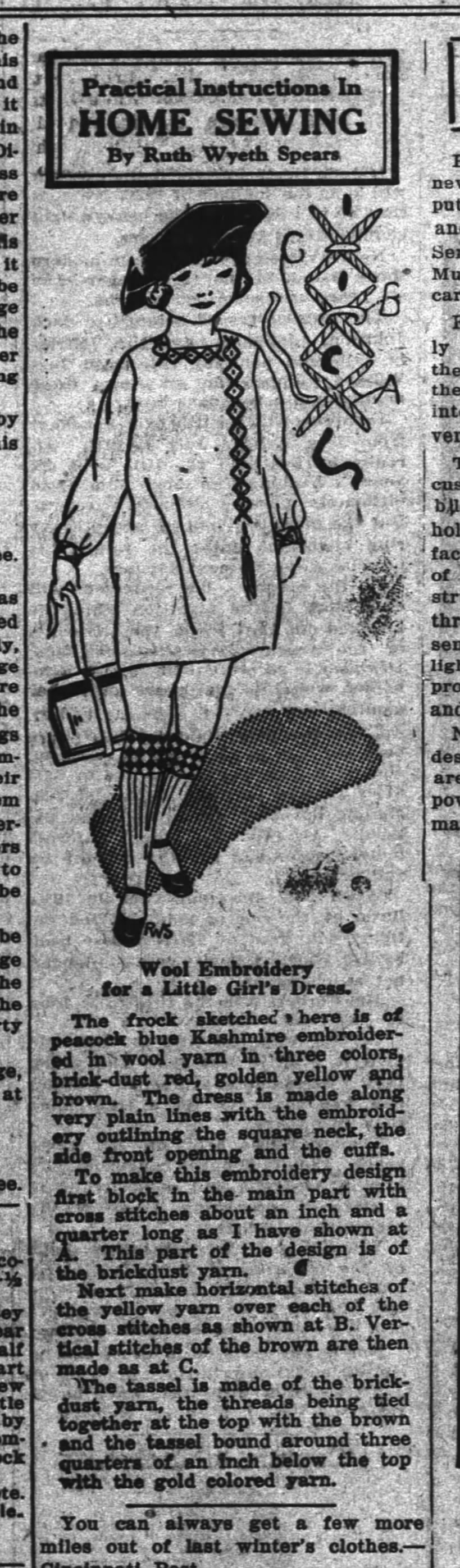 19 nov 1925 rws embroidery