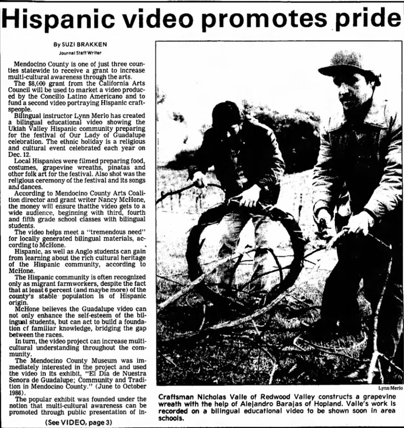 Ukiah Daily Journal Ukiah, California
Friday, January 16, 1987 