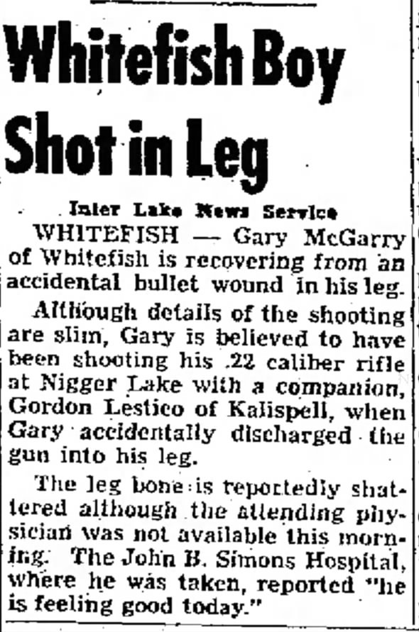 WHITEFISH BOY SHOT IN LEG 11 JUL 1952 THE DAILY INTER LAKE