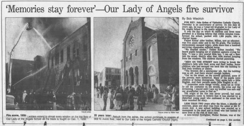 For [[Our Lady of the Angels School (Illinois)]]