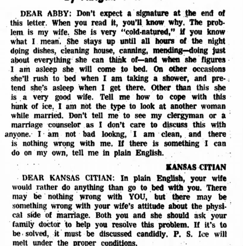 Fun in 1965 with Dear Abby