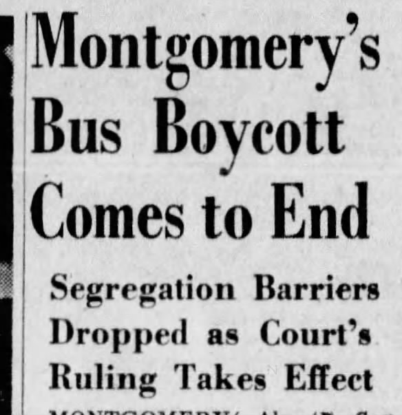 Bus boycott ends