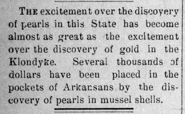 Arkansas pearls bring in thousands of dollars
