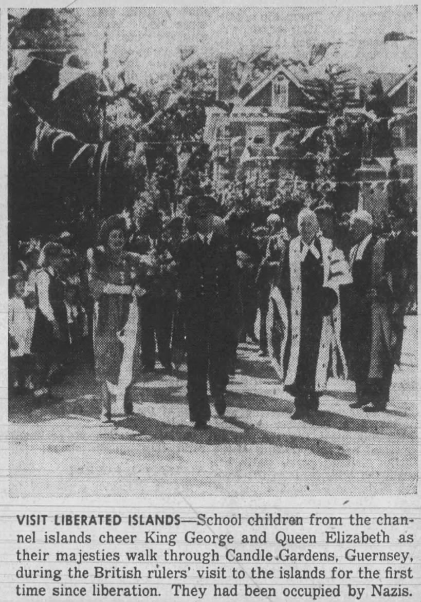King and Queen visit Guernsey after liberation
