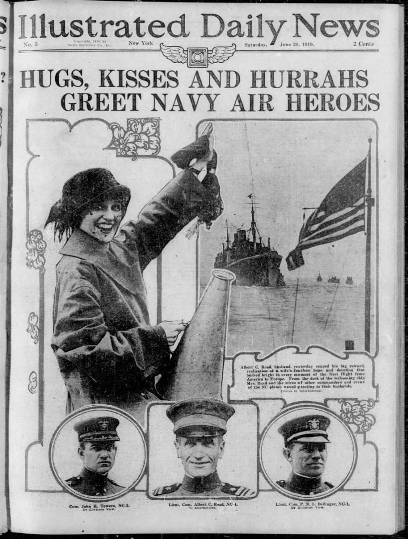 Front Page of the Illustrated Daily News, June 28, 1919