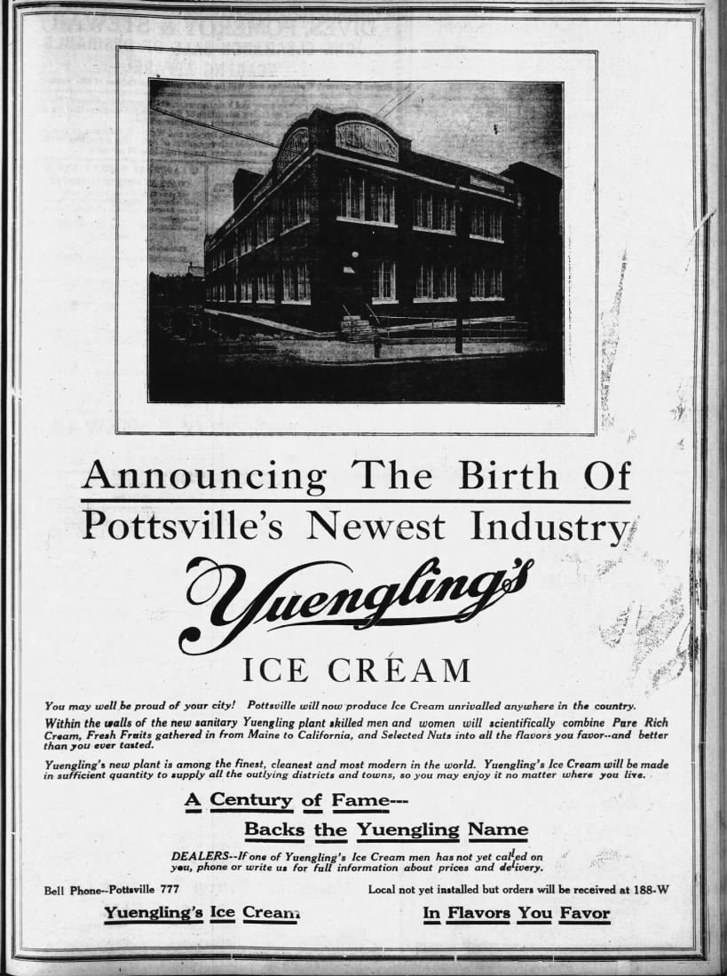 Yuengling's Ice Cream Arrives in Pottsville