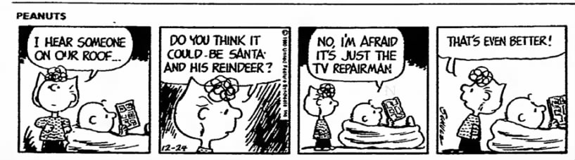 Christmas comics: Peanuts, 1980