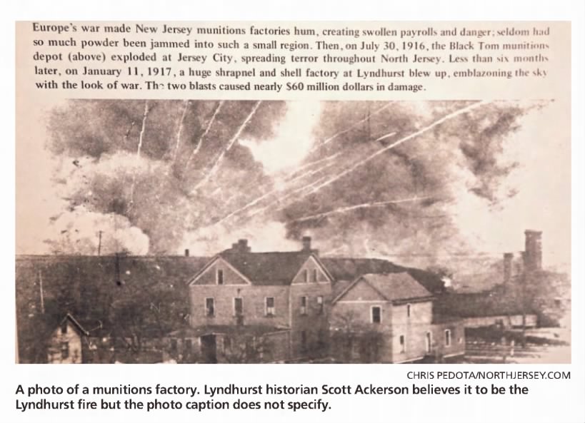 Explosion of munitions factory in Kingston in 1917