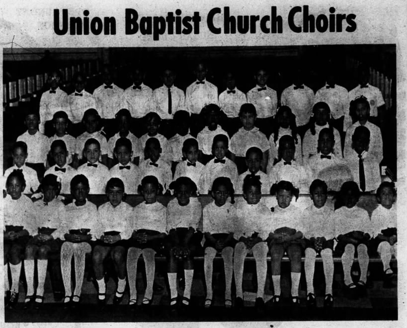Union Baptist Church Choir - 1969