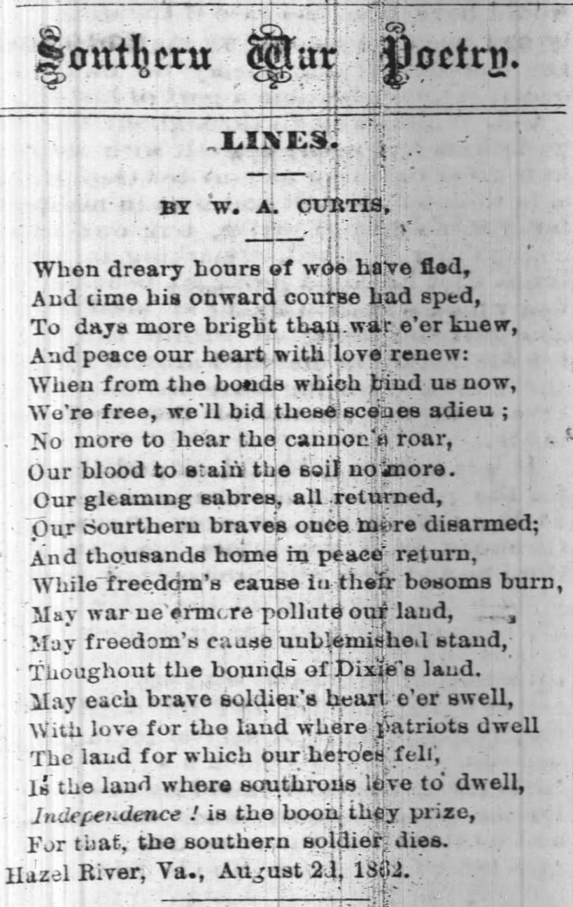 Southern war poetry