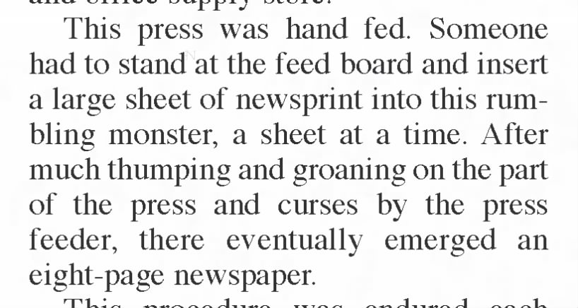 The Sun's hand-fed press