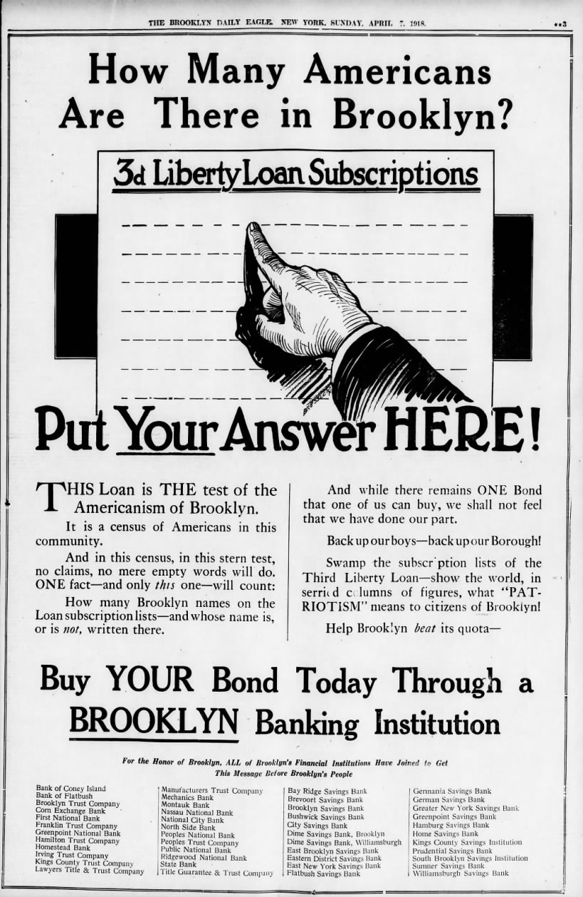 Brooklyn Liberty Loan ad