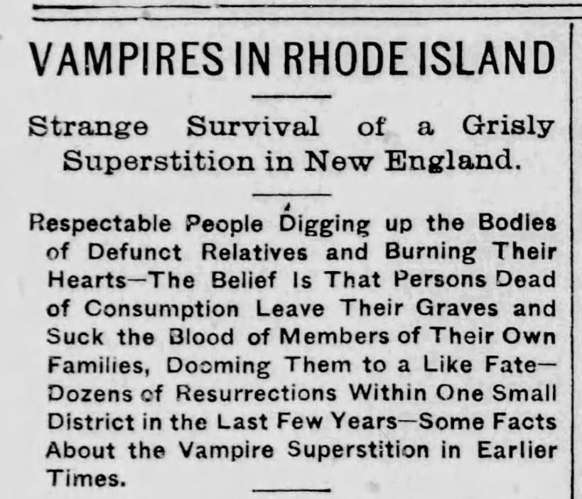 Vampires in Rhode Island