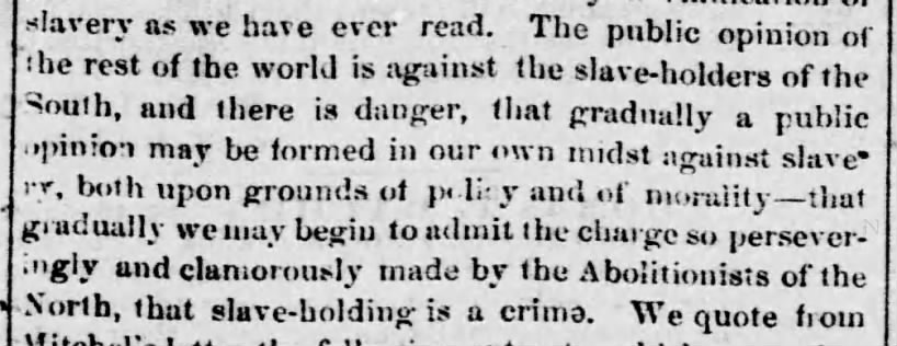 Citizens from Macon contend with abolitionists from the north