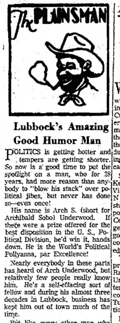 The Plainsman  Lubbock's Amazing Good Humor man