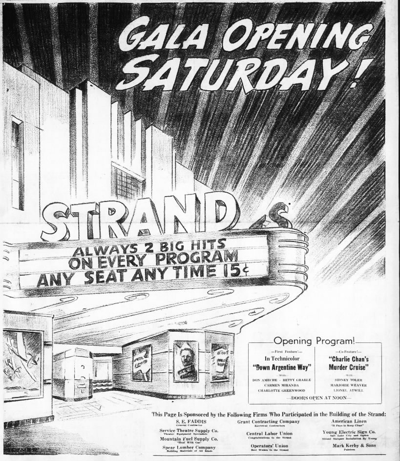 Strand theatre opening