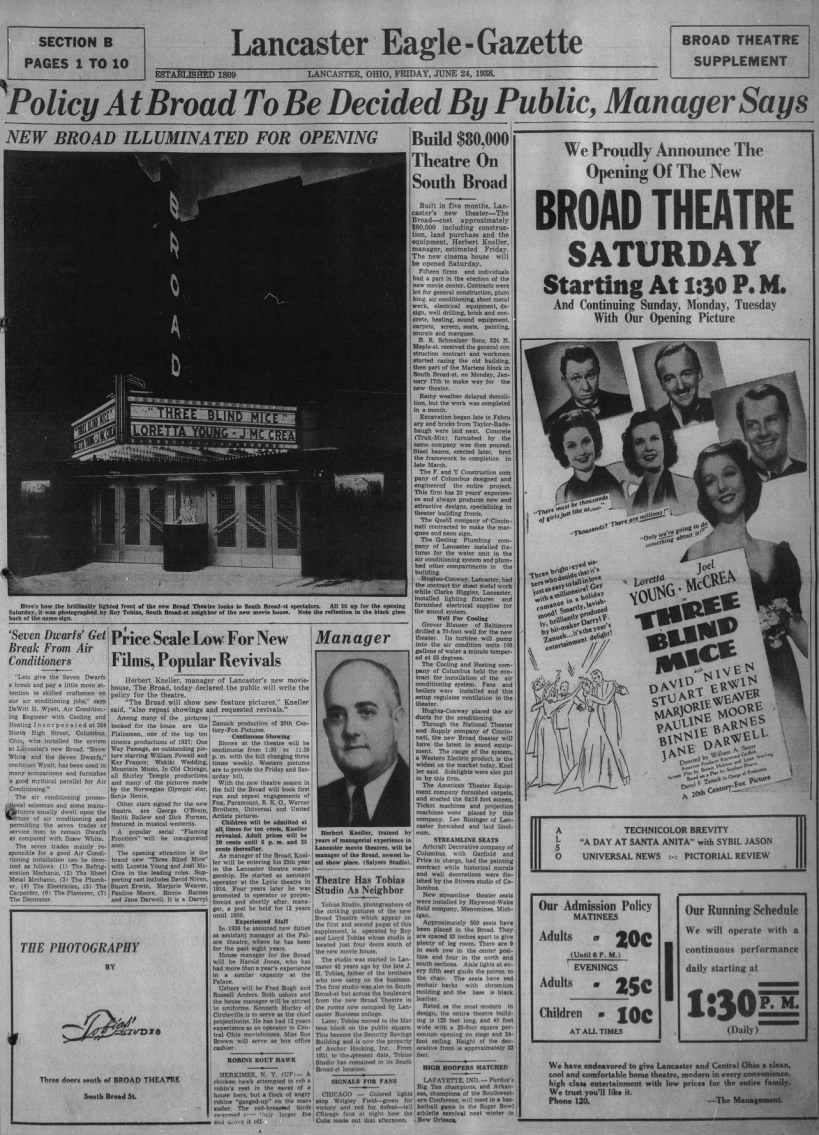 Broad theatre opening
