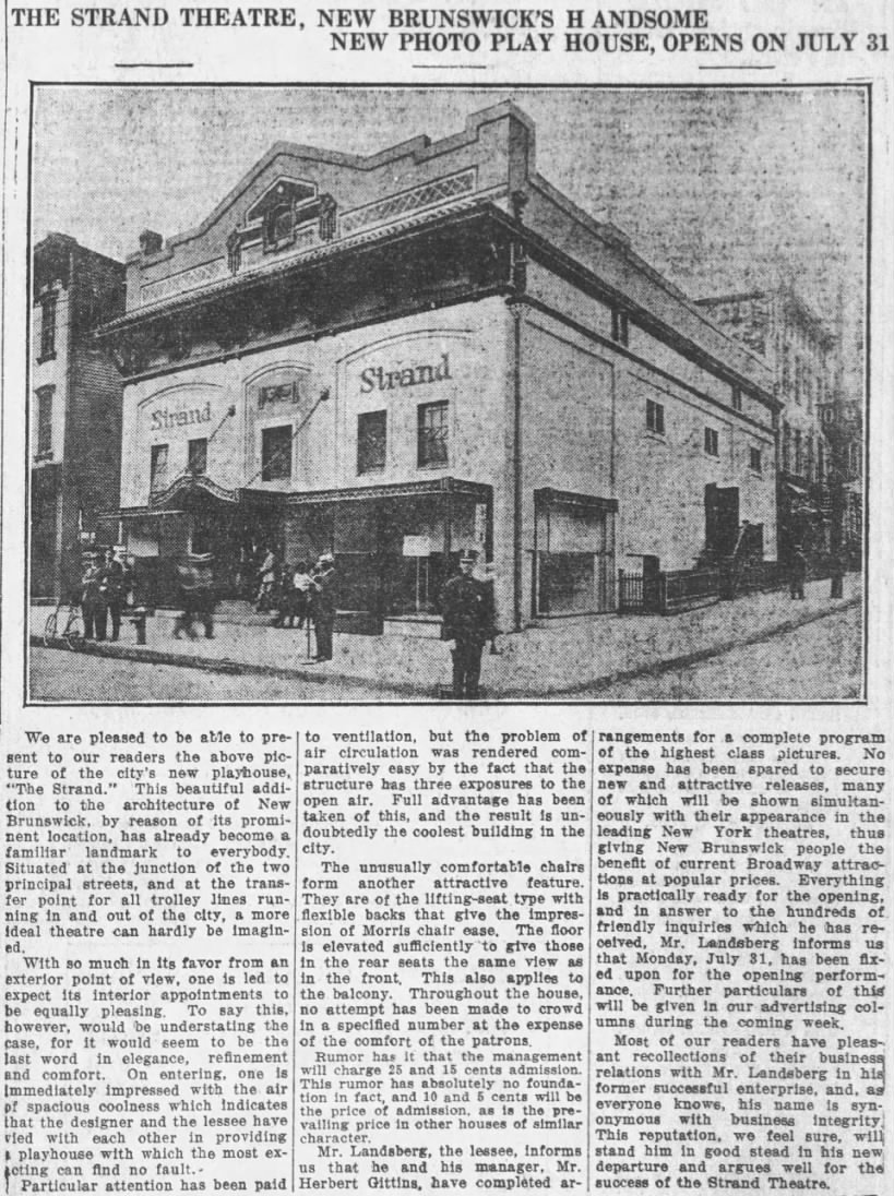 Strand Theatre opening