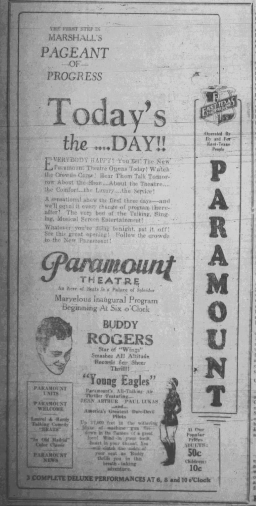 Paramount theatre opening