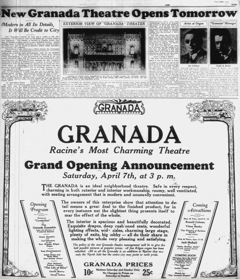 Granada theatre opening