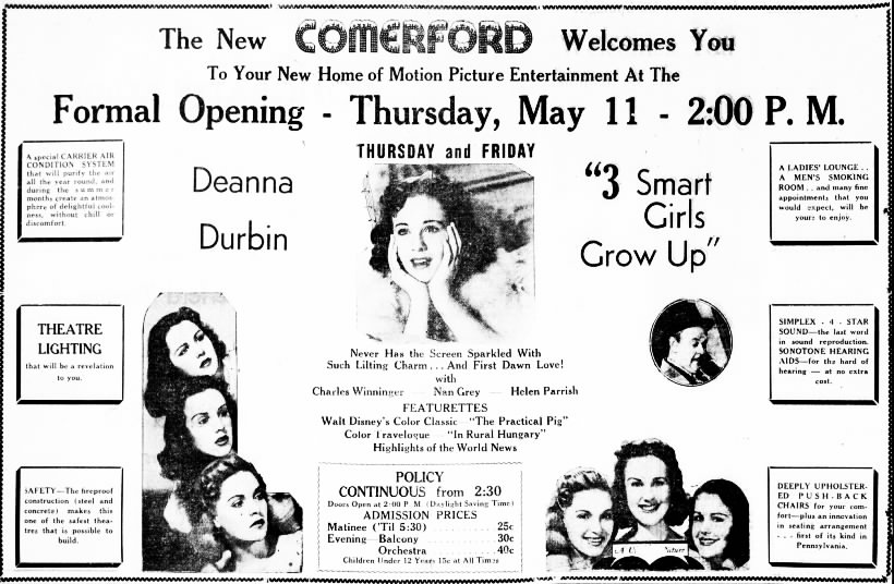 Comerford theatre opening