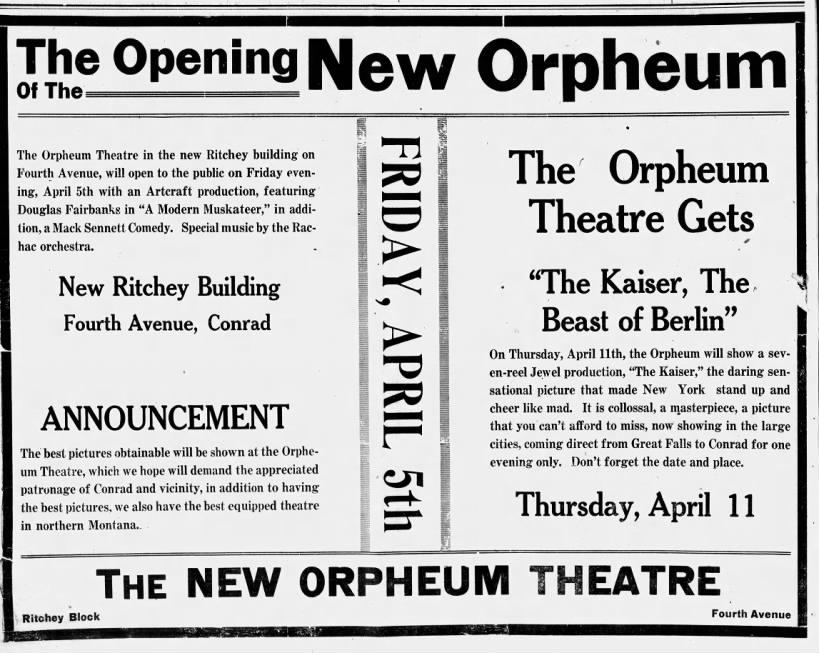 Orpheum Theatre opening