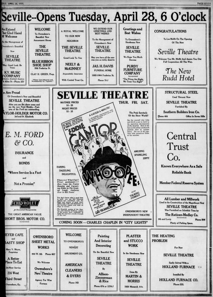Seville theatre opening