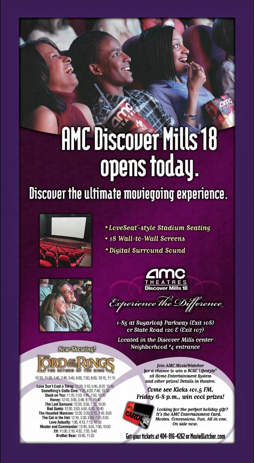AMC Discover Mills 18 opening
