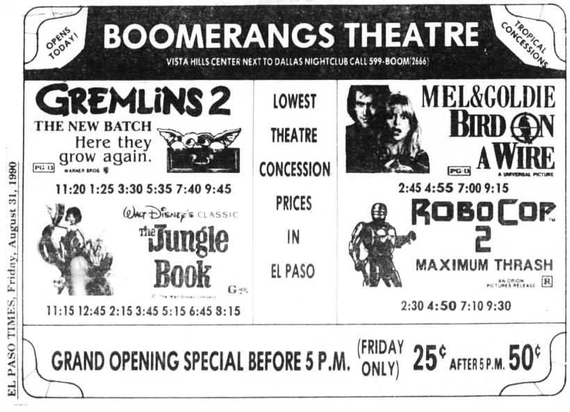 Boomerangs theatre 4