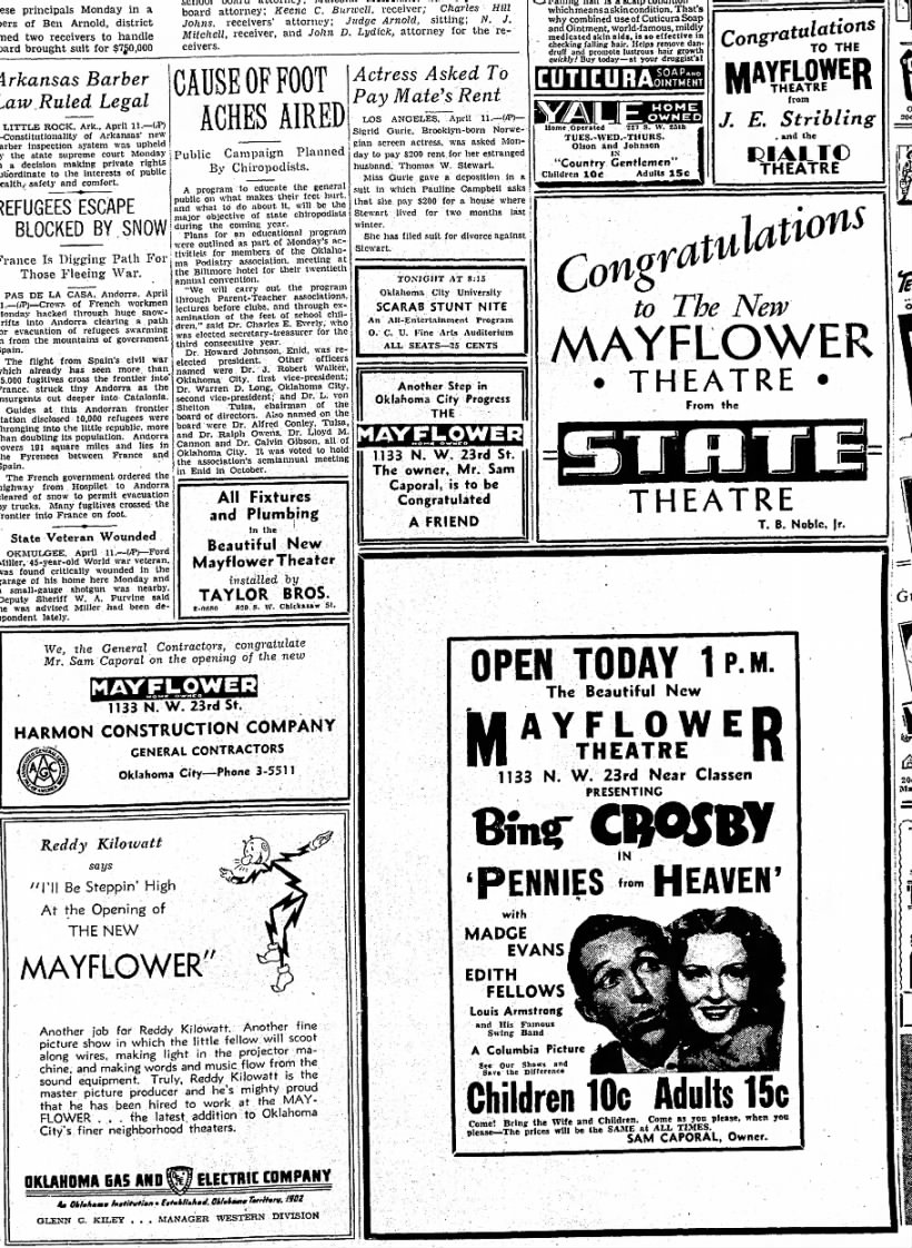 Mayflower theatre opening