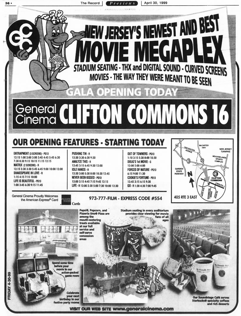 General Cinemas Clifton Commons 16 opening