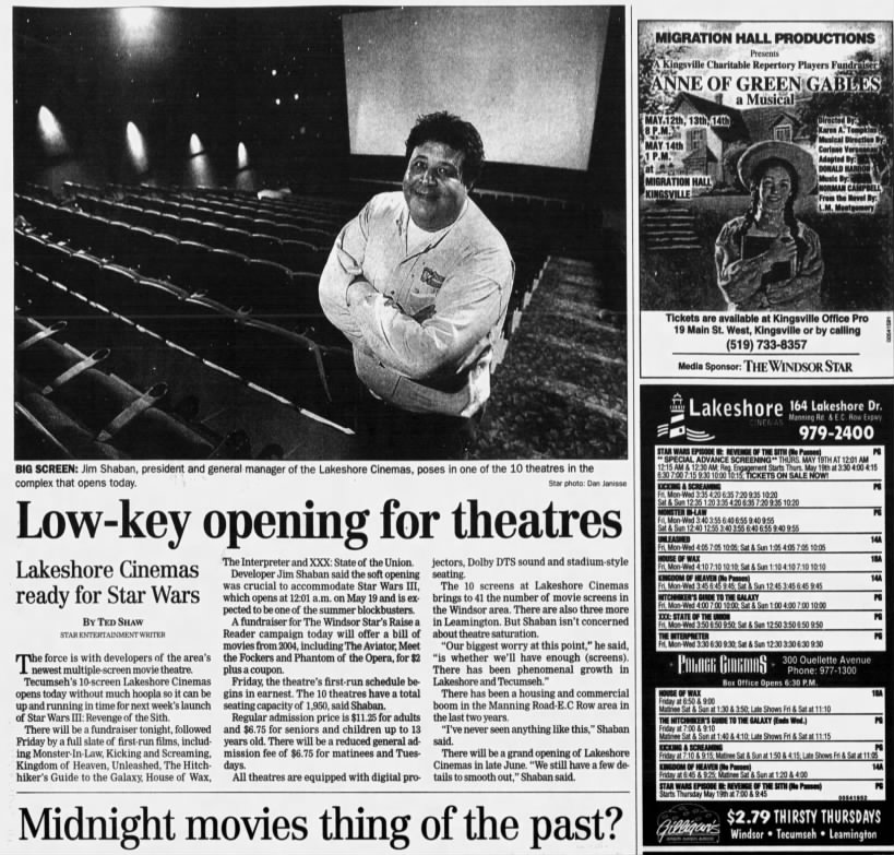 Lakeshore Cinemas opening