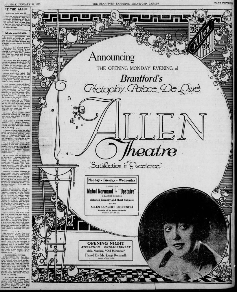 Allen Theatre opening