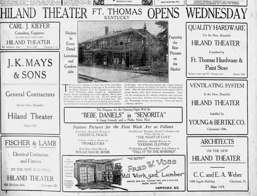 Hiland theatre opening