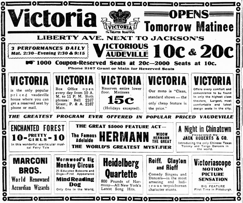 Victoria theatre opening