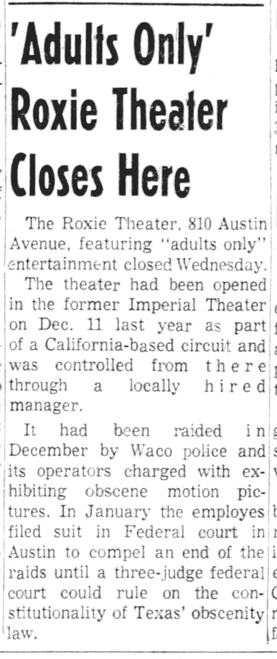 Roxie Theatre closing
