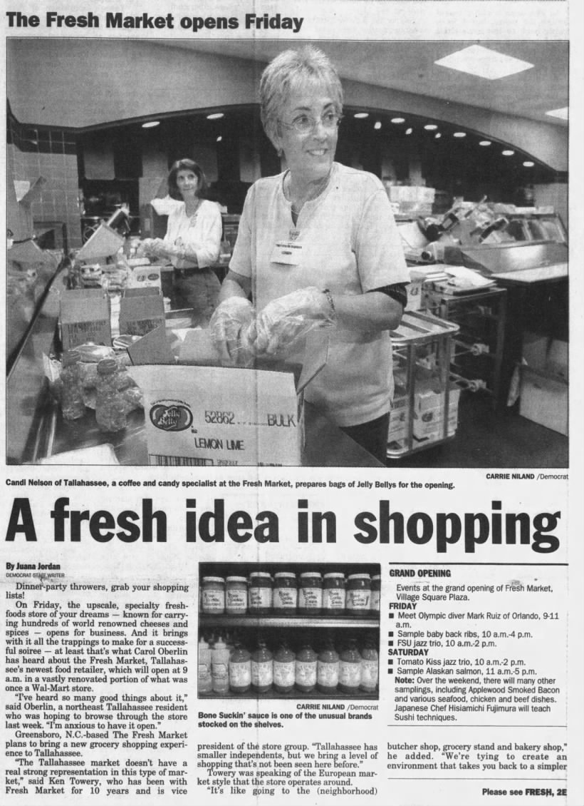 A fresh idea in shopping - The Fresh Market opens in former Walmart (page 1)