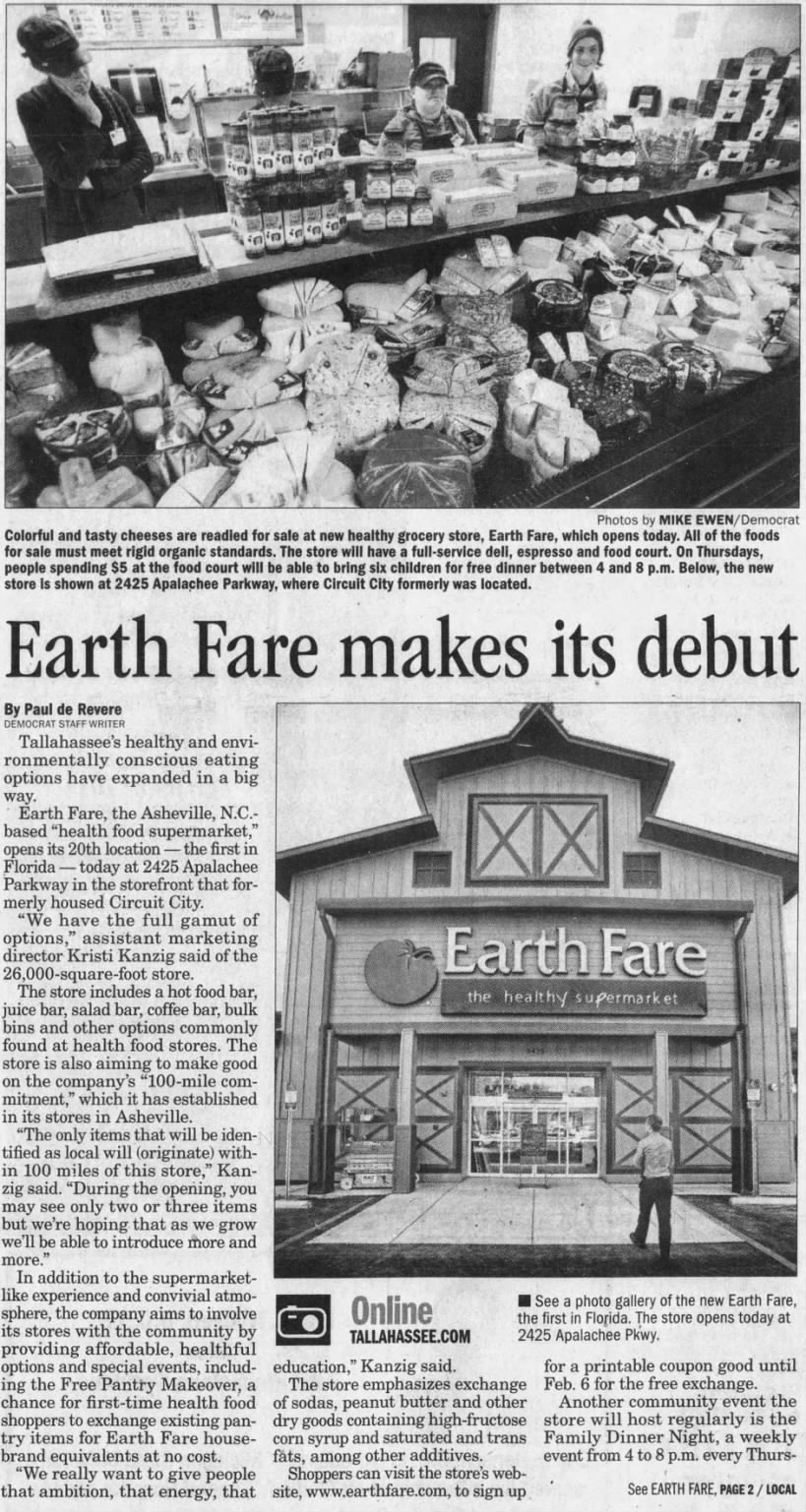 Earth Fare makes its debut in Tallahassee in former Circuit City