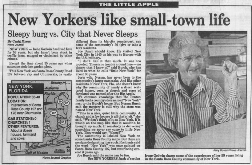 New Yorkers like small-town life