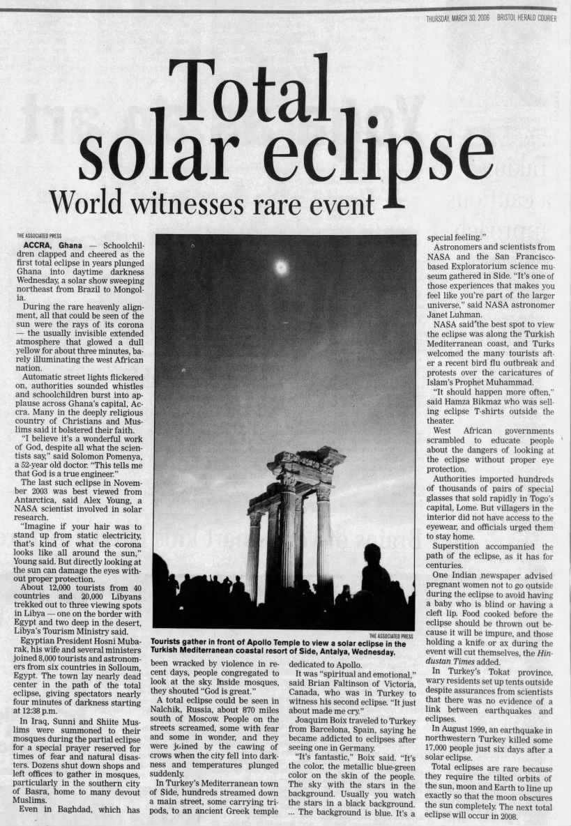 Total solar eclipse: World witnesses rare event