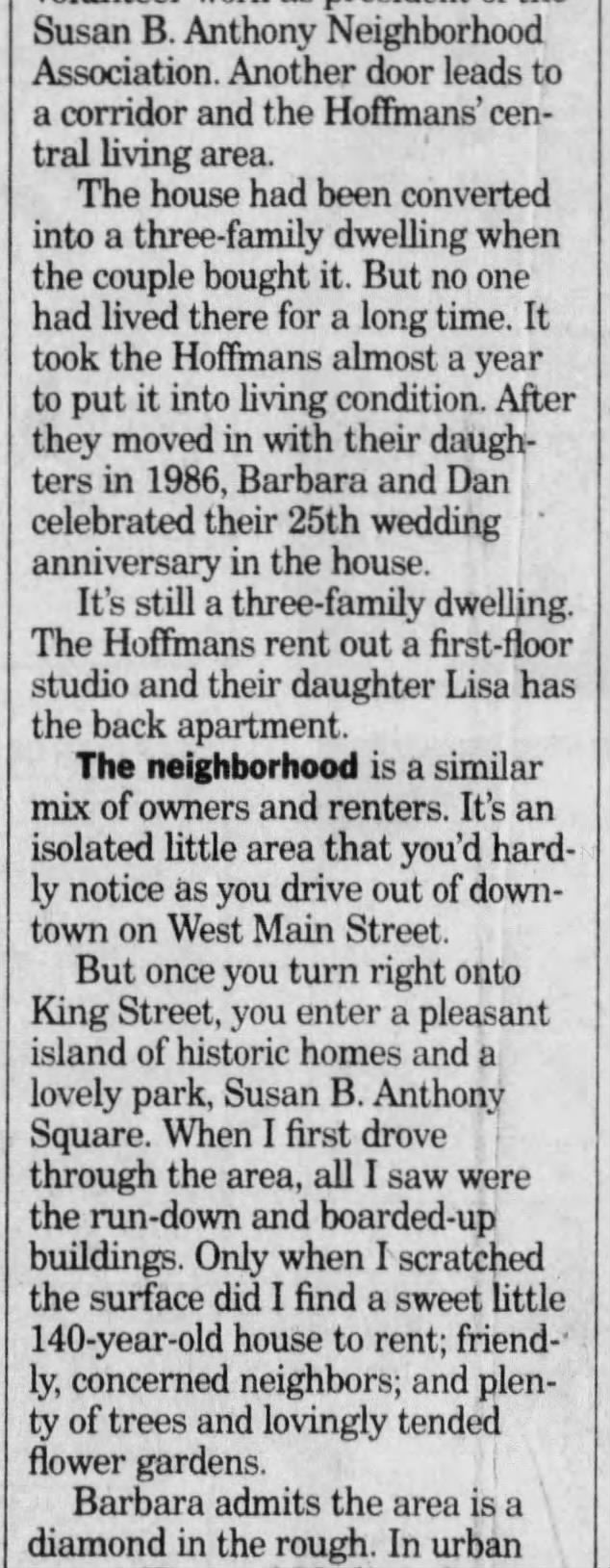 Fox Sisters Spirits, Democrat and Chronicle (Rochester, NY) 24 Aug 1995 Thu P27