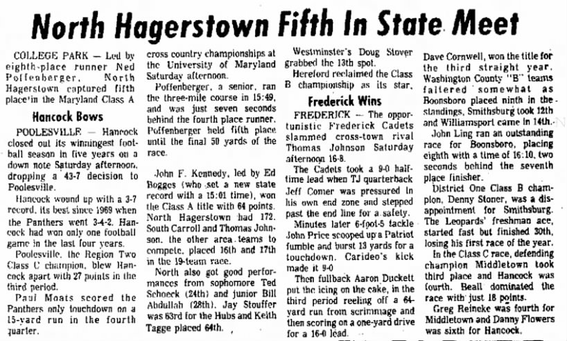 North 5th in state 1974, Daily Mail, Nov 11, 1974