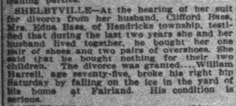 Harrell, William Indianapolis News Dec. 13, 1915, p. 18